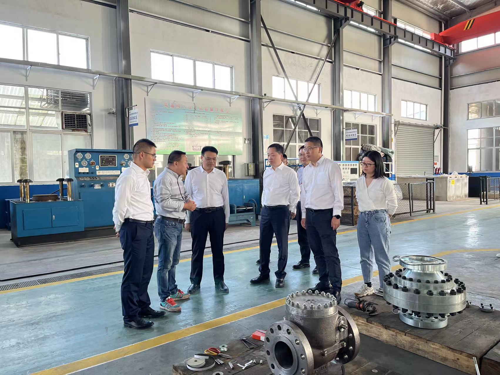 Deputy director-general ye Jiansong and his party of Zhejiang Provincial Economic and Information Bureau visited Decca for research and supervision