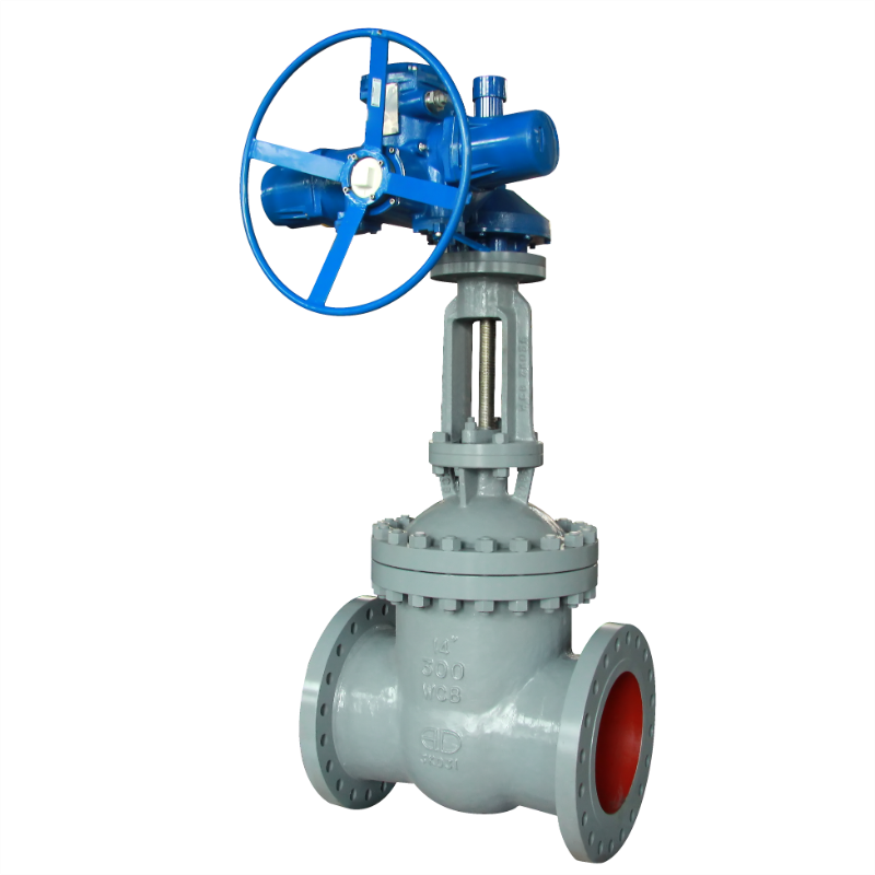 Electric parallel double gate valve