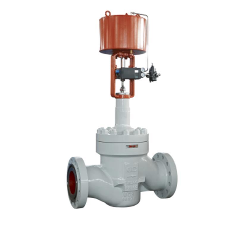 High performance pneumatic high pressure single seat control valve
