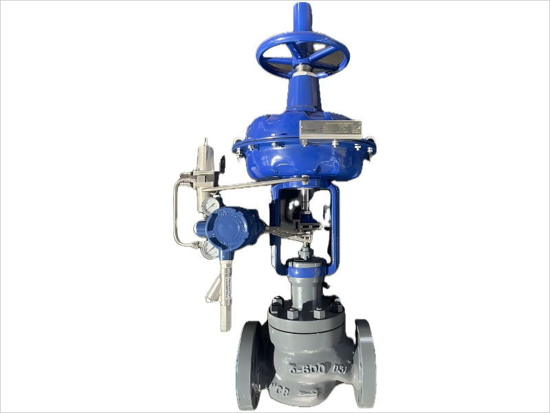 High-performance pneumatic balanced cage single-seat control valve