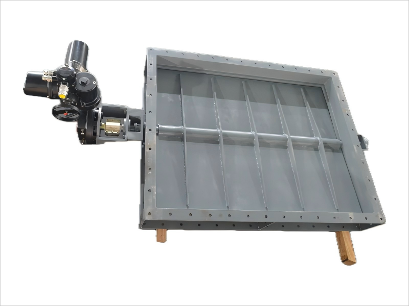   Electrically operated flap valve