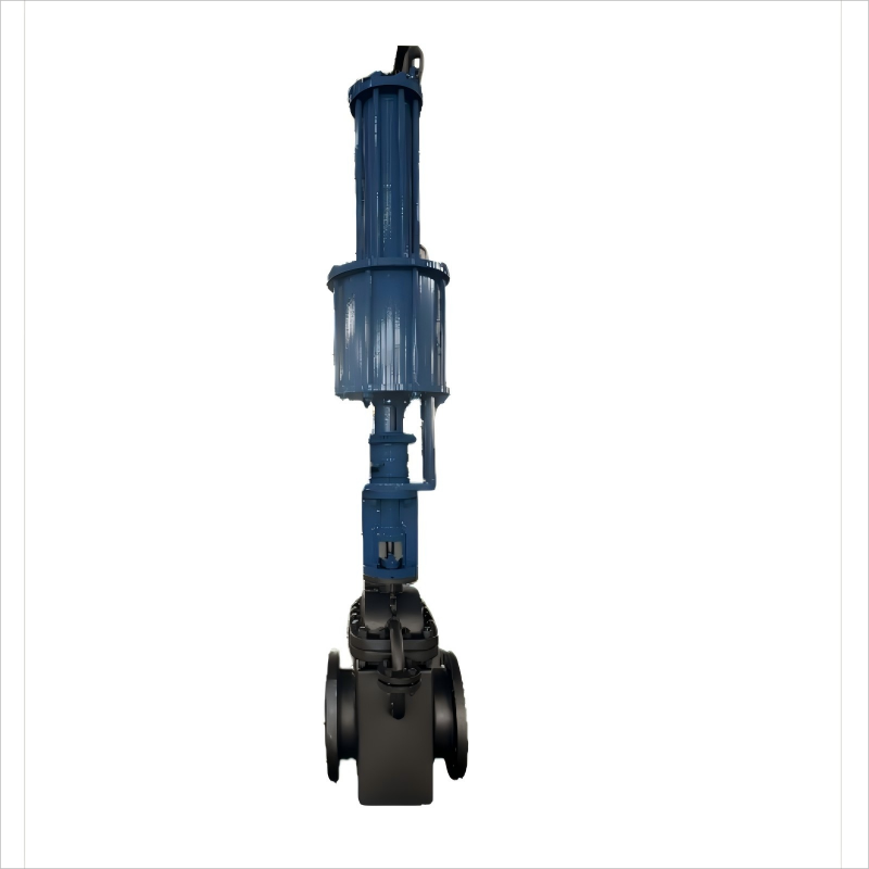 Partially insulated jacket pneumatic parallel double gate valve